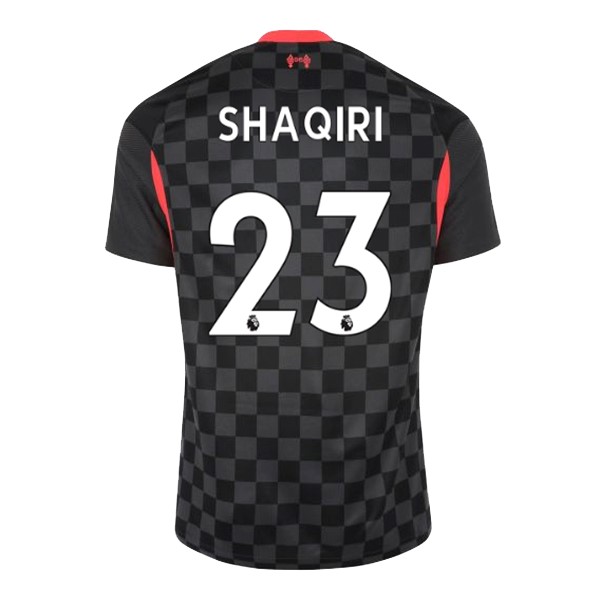 Camiseta Liverpool NO.23 Shaqiri Tercera Equipación 2020-2021 Negro
